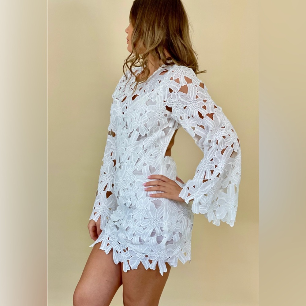 Rococo Sand Leiko Open Back Dress Medium NWT